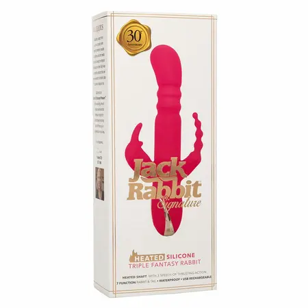 CalExotics Jack Rabbit Signature Grejani Silikonski Triple Fantasy Pink