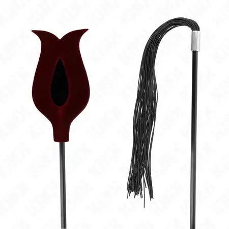 KINK Ružičasti Silikonski Bič sa Resama 45 cm – Elegantan Dizajn, Premium Materijal