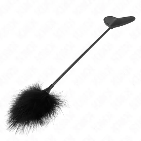 KINK Paddl u Obliku Srca i Perjani Dražilac 31 cm – Dvostruki Dodatak za Senzornu Igru