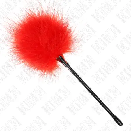 KINK Crveni Perjani Senzorni Dražilac 27 cm – Elegantan BDSM Dodatak