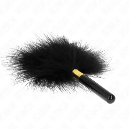 KINK Black Gold Metal Feather Teaser - 18 cm Sensory Accessory