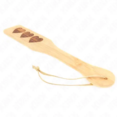 KINK Bambusova paleta sa srcem 32x5.5 cm - elegantni drveni alat za udarce