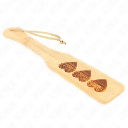 KINK Bambusova paleta sa srcem 32x5.5 cm - elegantni drveni alat za udarce