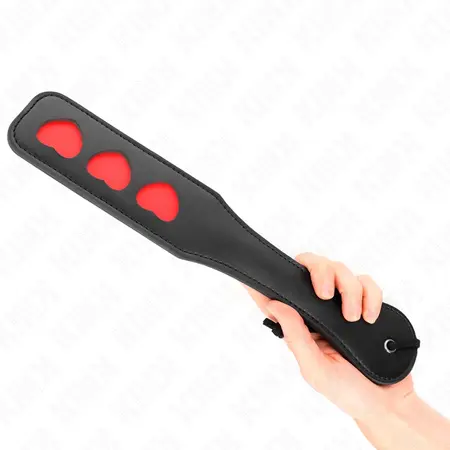 KINK Heart Palette paleta sa srcem 32 x 6 cm - premium kožni alat za udarce