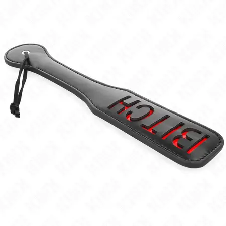 KINK Bitch Round Corner Paddle 32x6 cm - Durable Leather Impact Tool