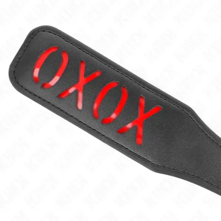 KINK XOXO Impact Paddle 32x6 cm - Durable Vegan Leather, Round Edges