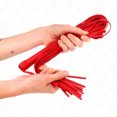 KINK Crveni mekani PVC bič 70cm - fleksibilni dodatak za udarce