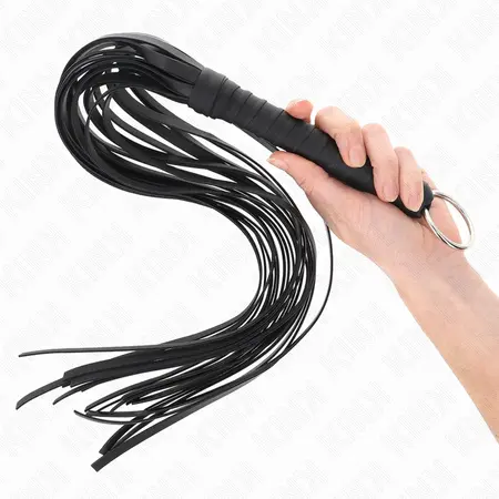 KINK Bič sa prstenom 65cm - izdržljivi alat za udarce sa više repova