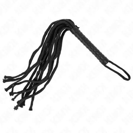 KINK Crni bič sa užetom 56 cm - izdržljivi pleteni model za preciznu igru