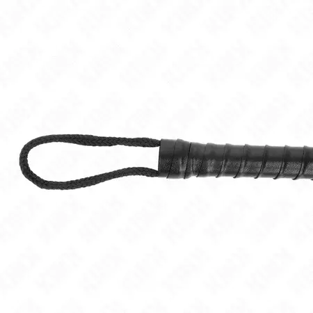 KINK Crni bič sa užetom 56 cm - izdržljivi pleteni model za preciznu igru