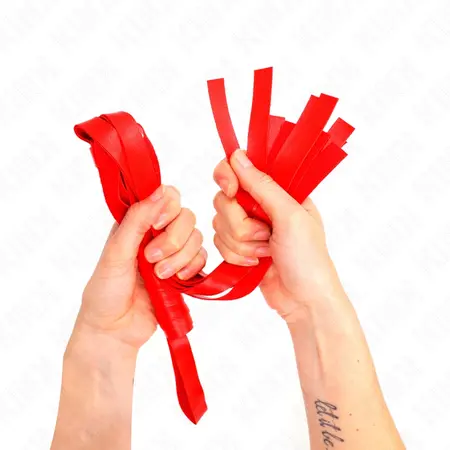 KINK Red Wide Tail Whip 48.5 cm - Durable Multi-Tail Impact Tool