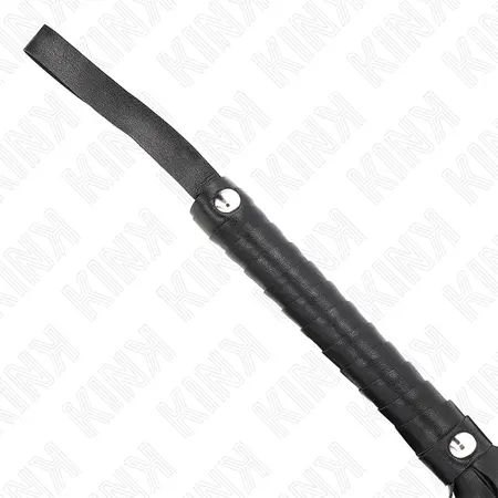 KINK Crni bič za udarce sa širokim repom 48.5 cm - izdržljivi sintetički materijal