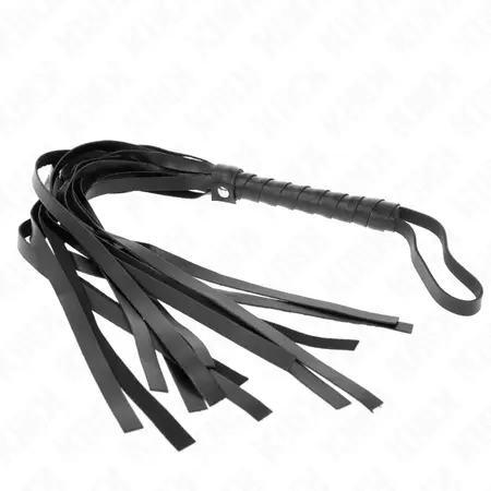 KINK Black Intimate Impact Whip 45 cm - Durable Synthetic Design