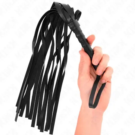 KINK Black Intimate Impact Whip 45 cm - Durable Synthetic Design