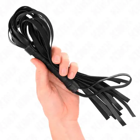 KINK Black Intimate Impact Whip 45 cm - Durable Synthetic Design