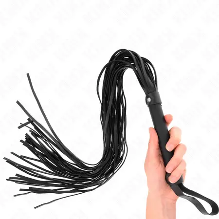 KINK Bič za udarce od veštačke ovčje kože 60cm - mekan dodir, dugačka ručka