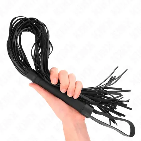 KINK Bič za udarce od veštačke ovčje kože 60cm - mekan dodir, dugačka ručka