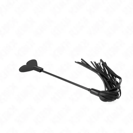 KINK Range Heart Paddle 35 cm - Premium Impact Accessory, Black-Red