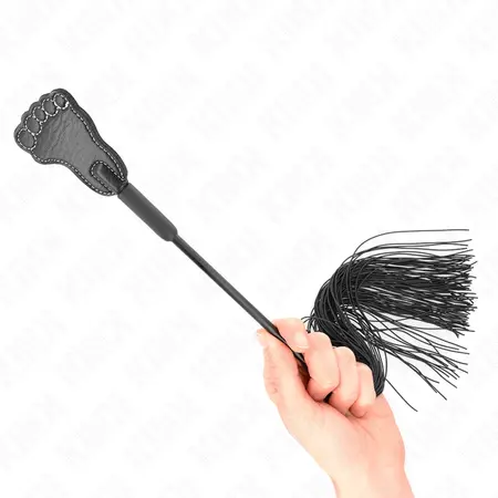 KINK Paleta u obliku stopala sa bičem sa resama 31cm - alat za udarce sa dvostrukim dejstvom