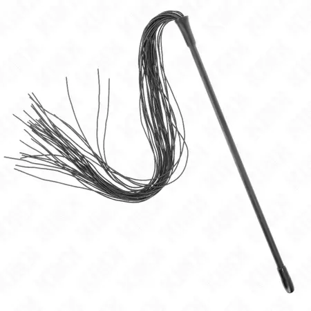 KINK Silikonski intimni bič 60 cm - fleksibilni crni alat za udarce