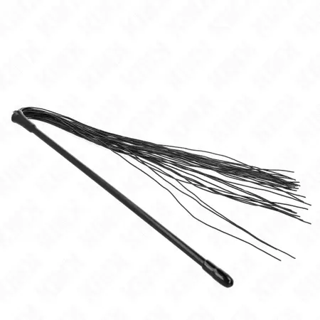 KINK Silikonski intimni bič 60 cm - fleksibilni crni alat za udarce