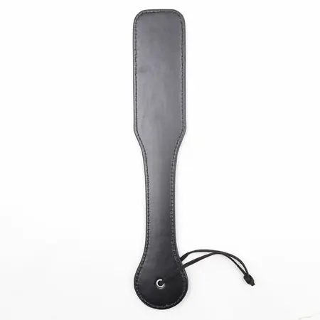 Ohmama Fetish paleta sa srcima - crni PVC dodatak za udarce 32.6 cm