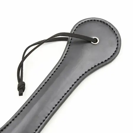 Ohmama Fetish paleta sa srcima - crni PVC dodatak za udarce 32.6 cm