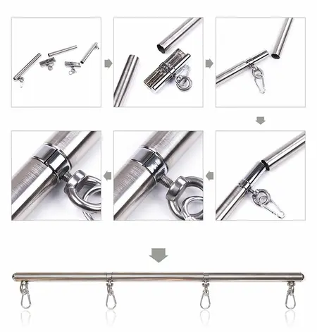 OHMAMA šipka za ograničenje 4 kuke 63.5cm - premium metalni sistem