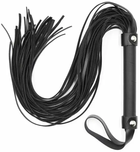OHMAMA Silver Bracelet Handle Whip 64cm PVC/Wood/Iron