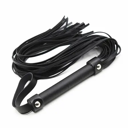 OHMAMA Silver Bracelet Handle Whip 64cm PVC/Wood/Iron
