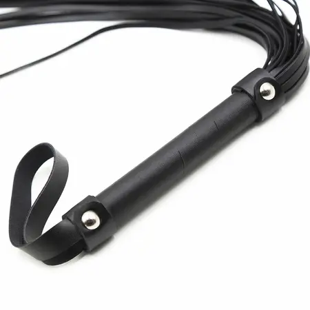 OHMAMA Silver Bracelet Handle Whip 64cm PVC/Wood/Iron