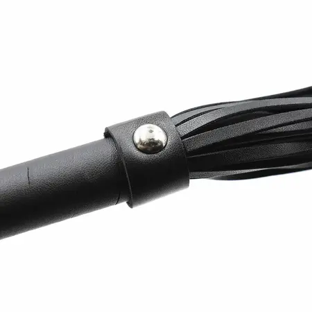 OHMAMA Silver Bracelet Handle Whip 64cm PVC/Wood/Iron