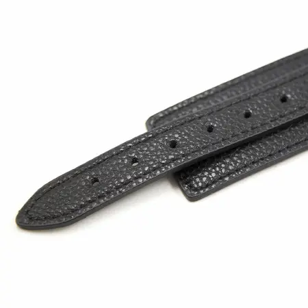 OHMAMA Snake Pattern Adjustable Collar with Leash, Imitation Leather, Black