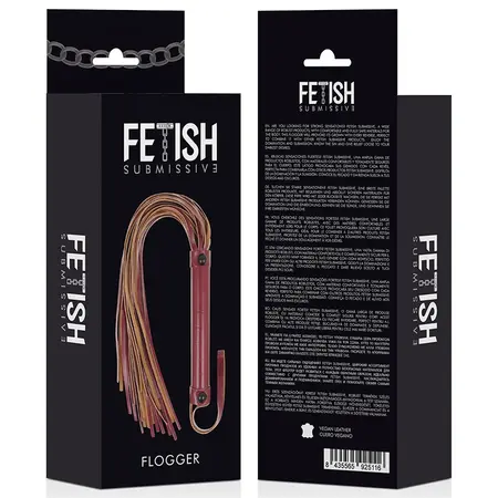 Fetiš Submissive Dark Room Vegan Kožni Bič 28cm - Izdržljiva Neoprenska Drška