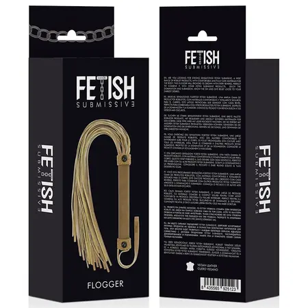 Fetiš Submissive Origen Vegan Kožni Impact Bič 28cm Crni