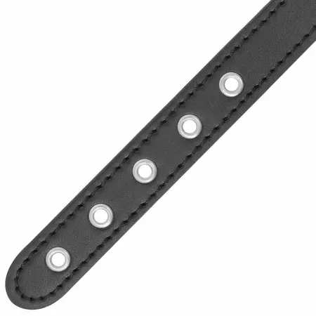 Darkness Adjustable Support Ring with Vegan Leather Strap & Metal Chain