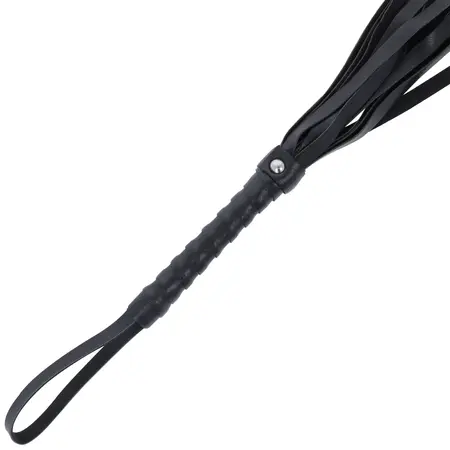 Darkness Crni Bič za Vezivanje 45cm - Premium Veštačka Koža, Ergonomska Drška