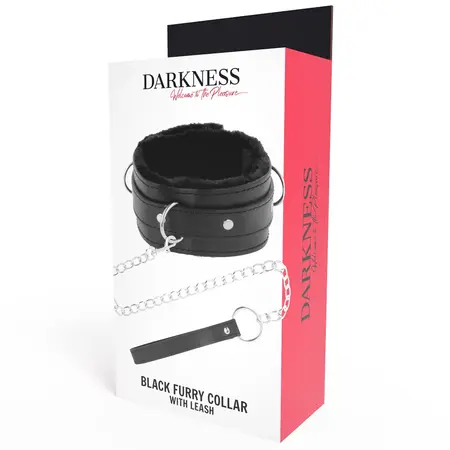 Darkness Comfort Ogrlica sa Kožnim Lancem - Podesivo Podstavljeno Vezivanje