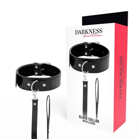 Darkness Ogrlica Model 8435565904135 sa Kožnim Lancem - Podesiva, Podstavljena, Crna