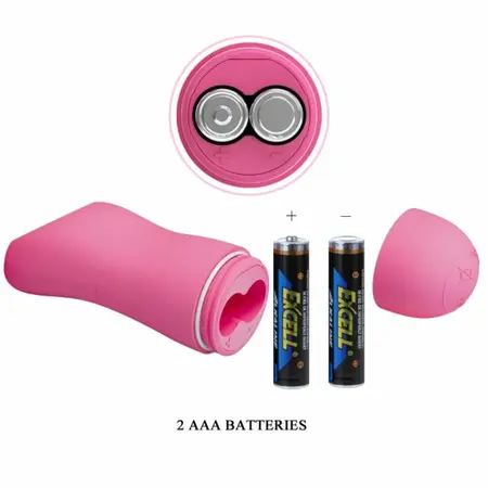 Baile Romantic Wave Adjustable Vibrating Clamps with Electroshock Fuchsia