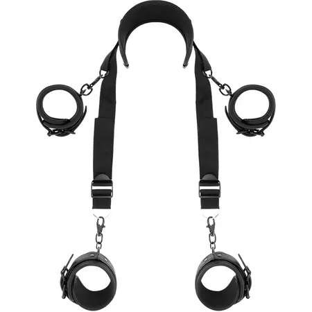 Fetish Submissive Master Set sa 4 Lisice sa Neoprenskom Postavom, Podesive
