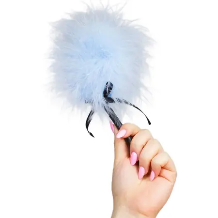 SecretPlay Light Blue Marabou Feather Touch Accessory