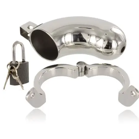 METAL HARD BRIG Sigurni Sistem Čednosti od Nerđajućeg Čelika sa Prstenovima 40/45/50mm
