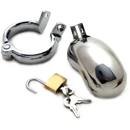 METAL HARD BRIG Sigurni Sistem Čednosti od Nerđajućeg Čelika sa Prstenovima 40/45/50mm