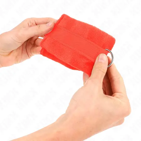 KINK Početne Krznené Lisice za Ručne Zglobove Crvene 30x7 cm - Udobnost i Stil