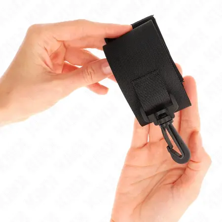 KINK Nylon Wrist Restraints Black - Adjustable Secure Bondage Cuffs