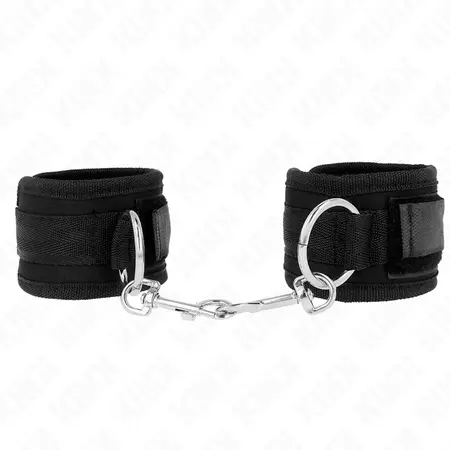 KINK Podesive Crne Lisice za Ručne Zglobove 18-35 cm x 6 cm - Udobnost i Sigurnost