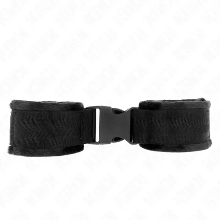 KINK Najlonske Podesive Lisice za Ručne Zglobove Crveno-Crne 25-35cm x 6cm