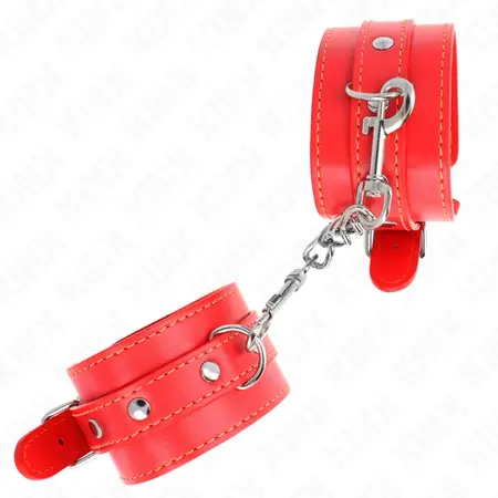 KINK Podesive crvene lisice za ruke, 21-33 cm - mekane podstavljene sigurne lisice