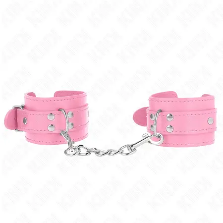 KINK Podesive lisice za ruke, roze, 20-23 cm x 5.5 cm, mekana postava